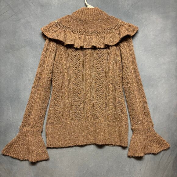 Willow & Clay Soft Knit Sweater Bell Sleeves Cottage Whimsy Fairy Goblincore - Picture 2 of 12